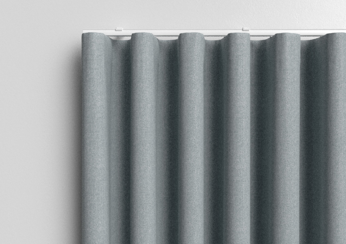 Soft Chevron, Lead Grey - Made to Measure Curtains - Image 14